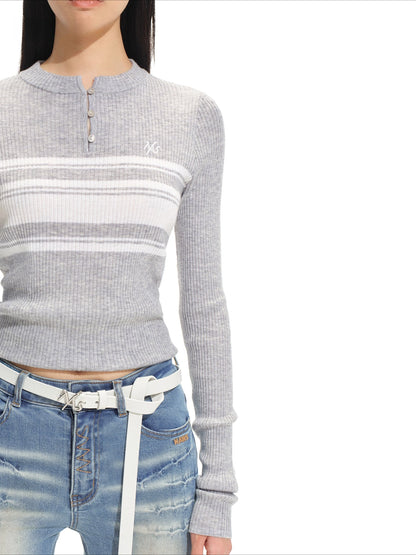 Bayside Stripe Knit Cardigan