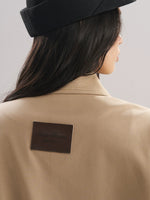 Asymmetric Lapel Bud Hem Jacket