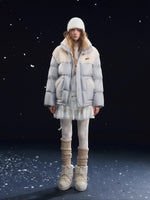 Shearling Patch Stand Collar Jacket