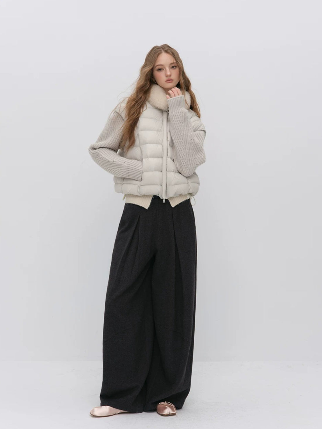 Detachable Sleeve Down Puffer Jacket