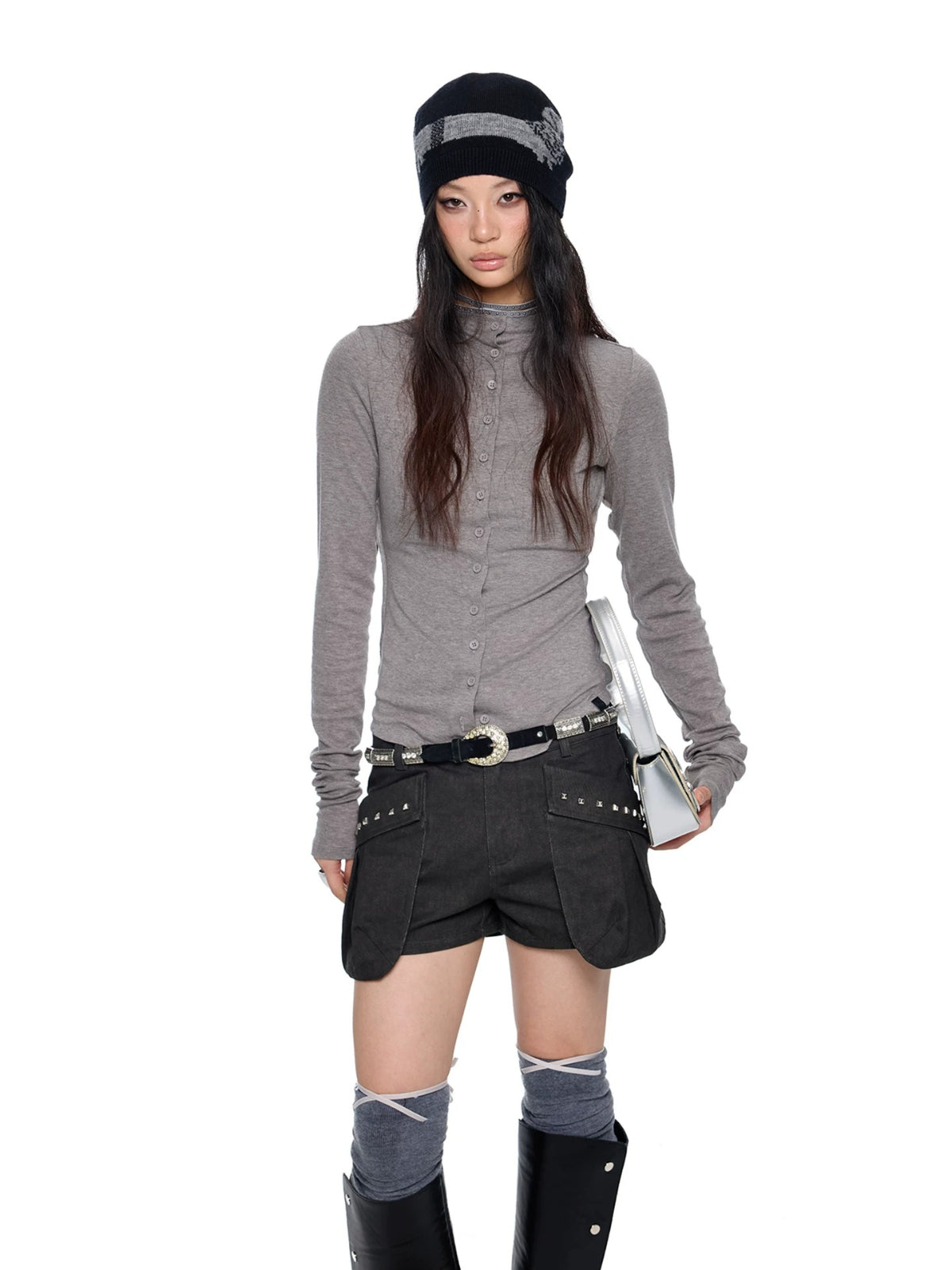 Lightweight Ruched Long Sleeve Top