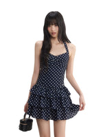 Vintage Polka Dot Halter Dress