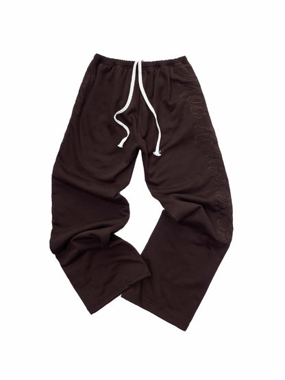 Script Embroidery Hoodie Sweat Set