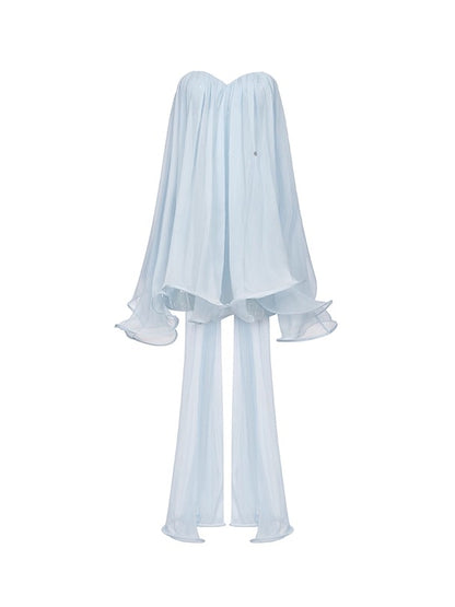 Thiri Chiffon Flowing Ribbons Dress