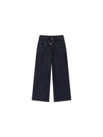 Embroidered Straight Denim Jeans