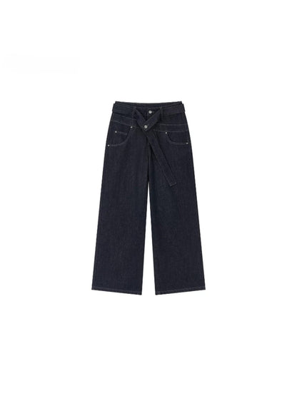 Embroidered Straight Denim Jeans