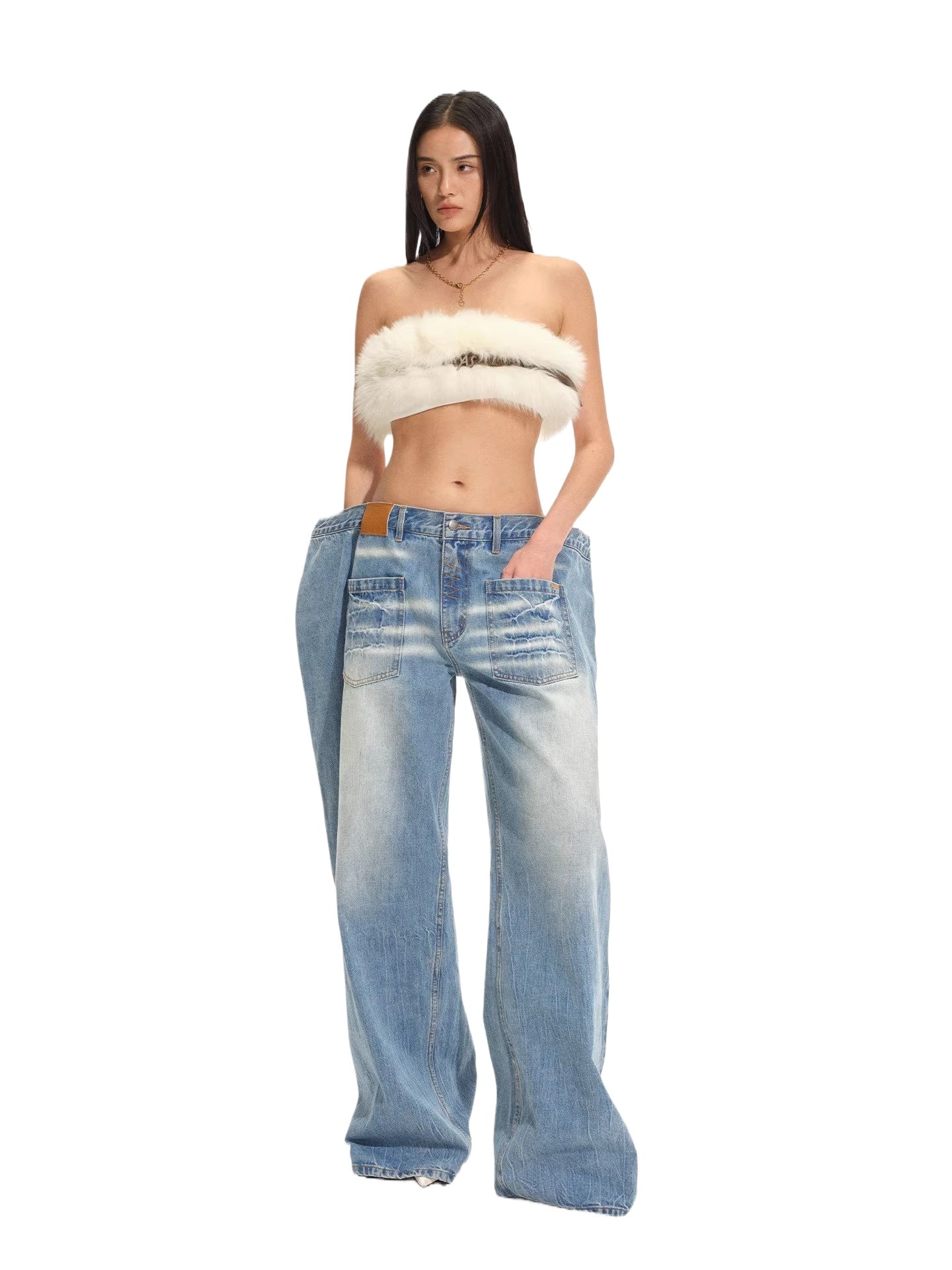 Ranch Sack Denim Pants