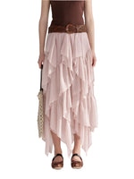 Ruffle Layer Chiffon Skirt