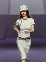 Wool Knit Skirt Set