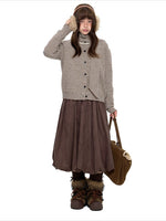 Polar Fleece Knit Cardigan
