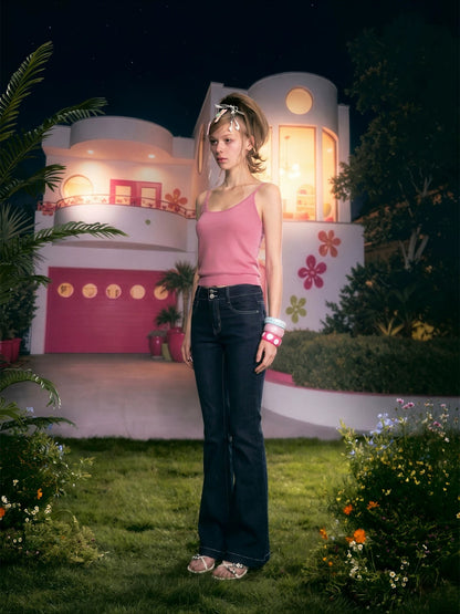 Rhinestone Flare Jeans