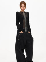Rhinestone Mesh Tee