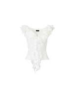 Multilayer Ruffled Ribbon T-shirt