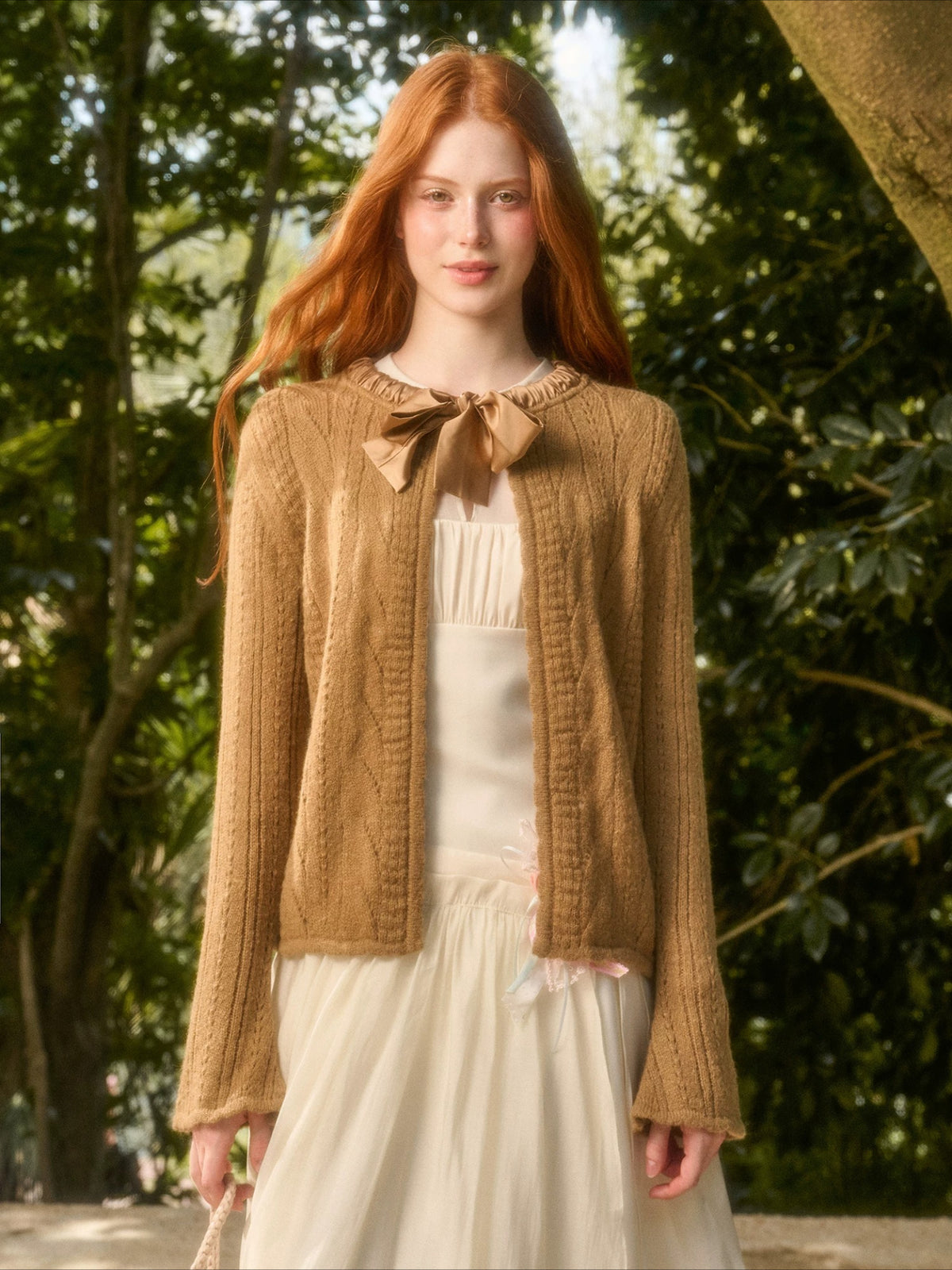 Ribbon Knit Cardigan