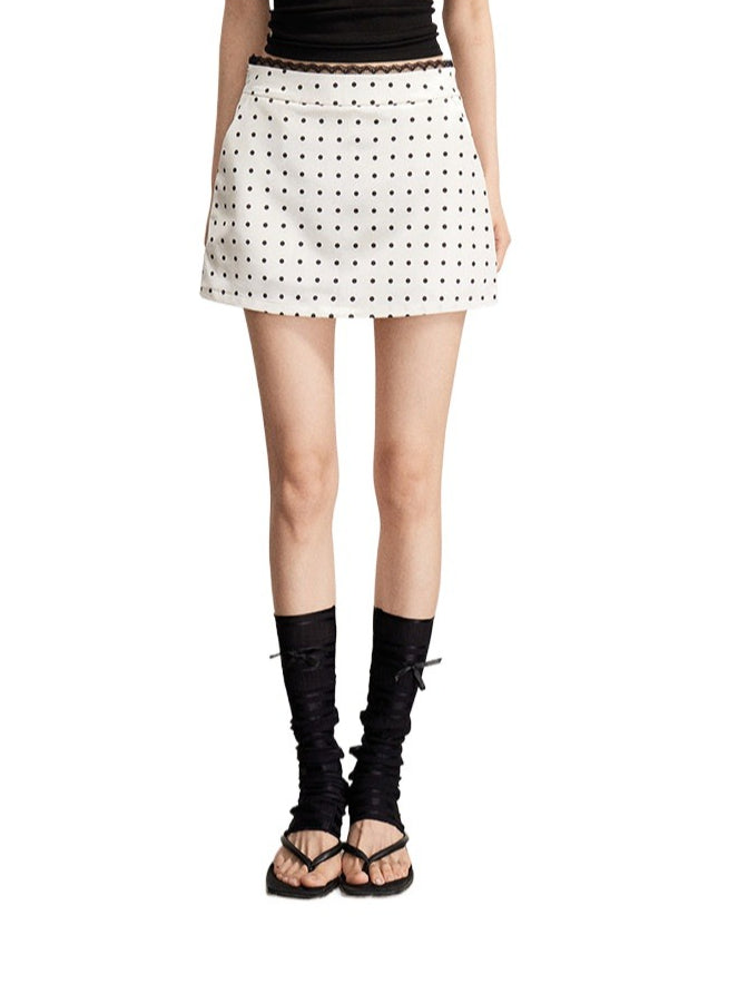 Lace Polka Dot Skirt