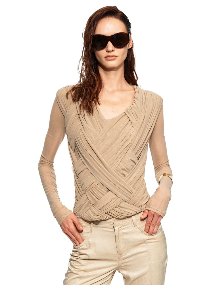 Cross Knit Top