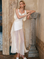 Fille Draped Mermaid Silhouette Dress