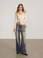 Vintage Rhinestone Knit Sweater