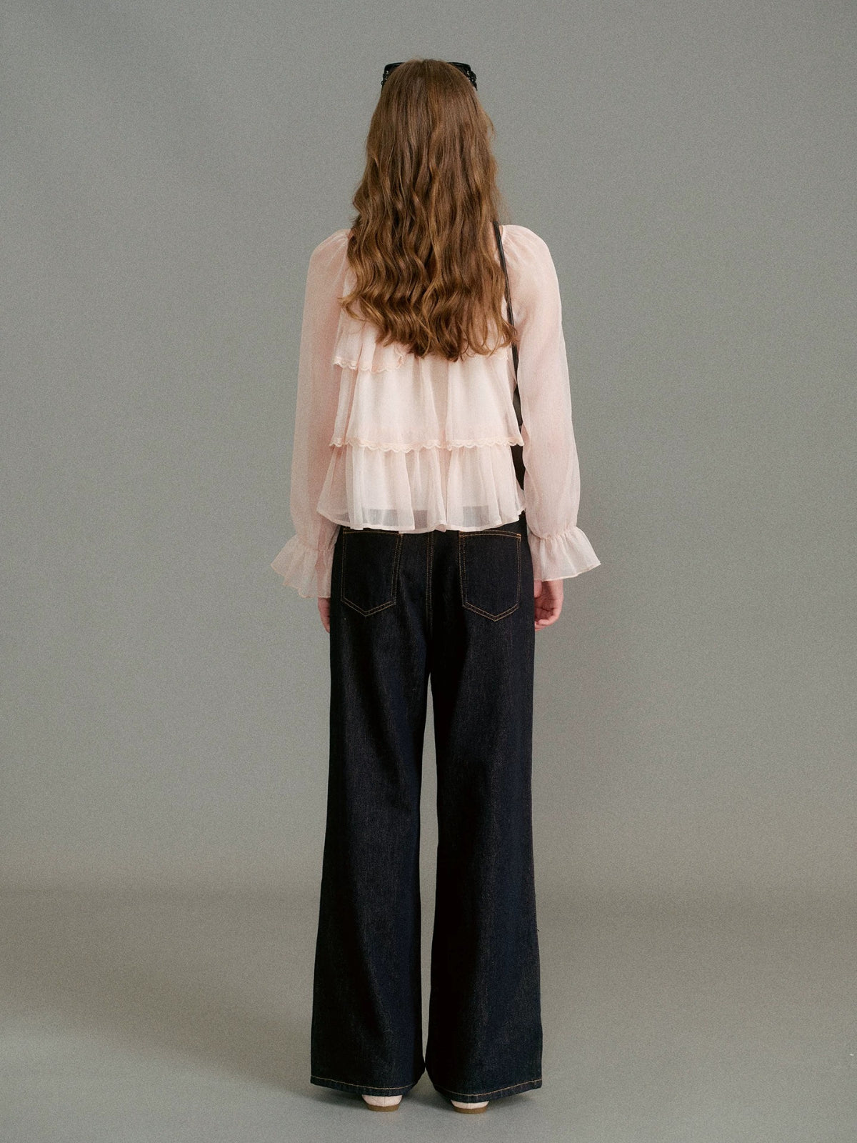Chiffon Ruffle Blouse