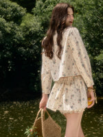 Mediterranean Floral Skort Set