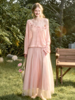 Cool Ice Silk Flower Hollow Cardigan