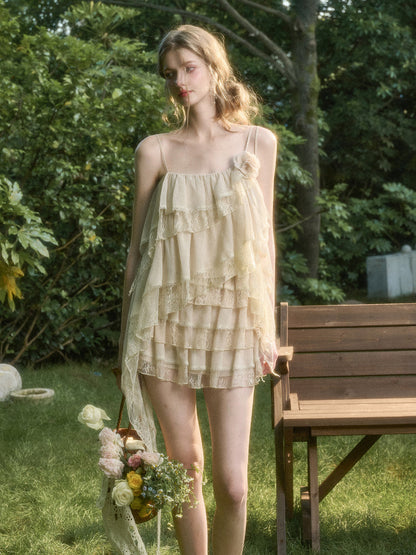 Soft Lace Fairy Tank Top &amp; Skirt Set