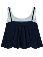 Contrast Two-Piece Set