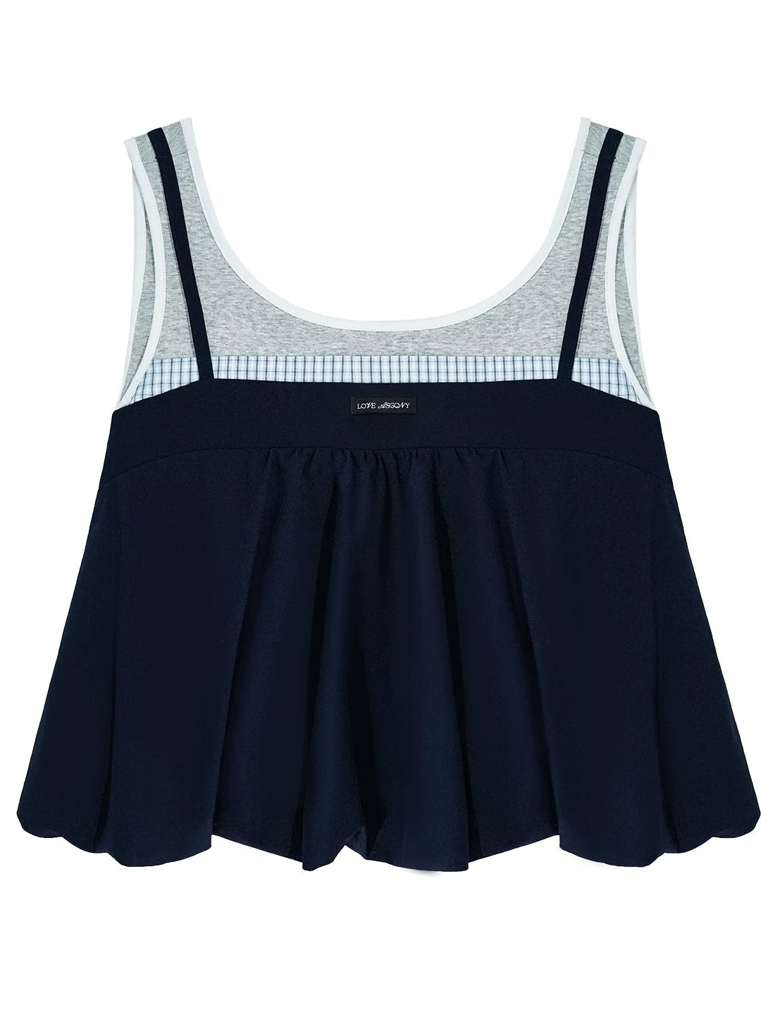 Contrast Two-Piece Set