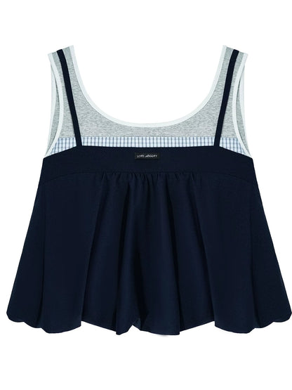 Contrast Two-Piece Set