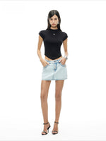 Wheat Denim Skirt