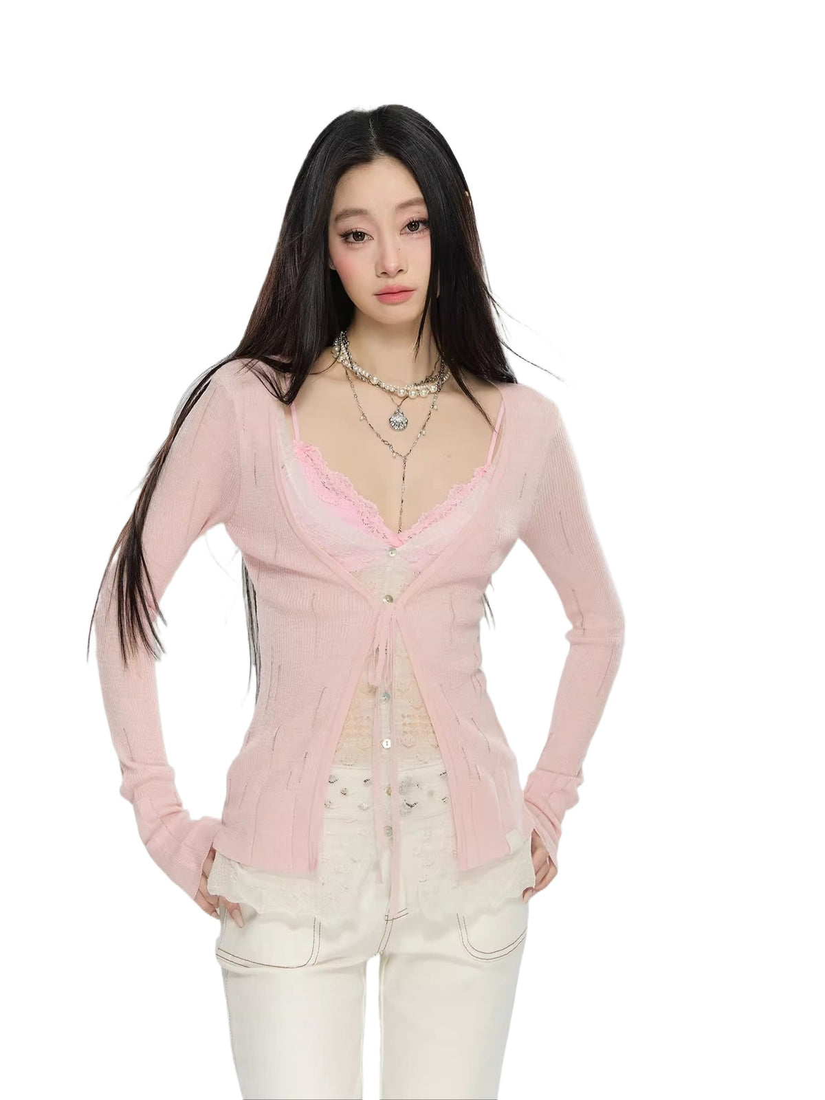 Lace Layered Cardigan