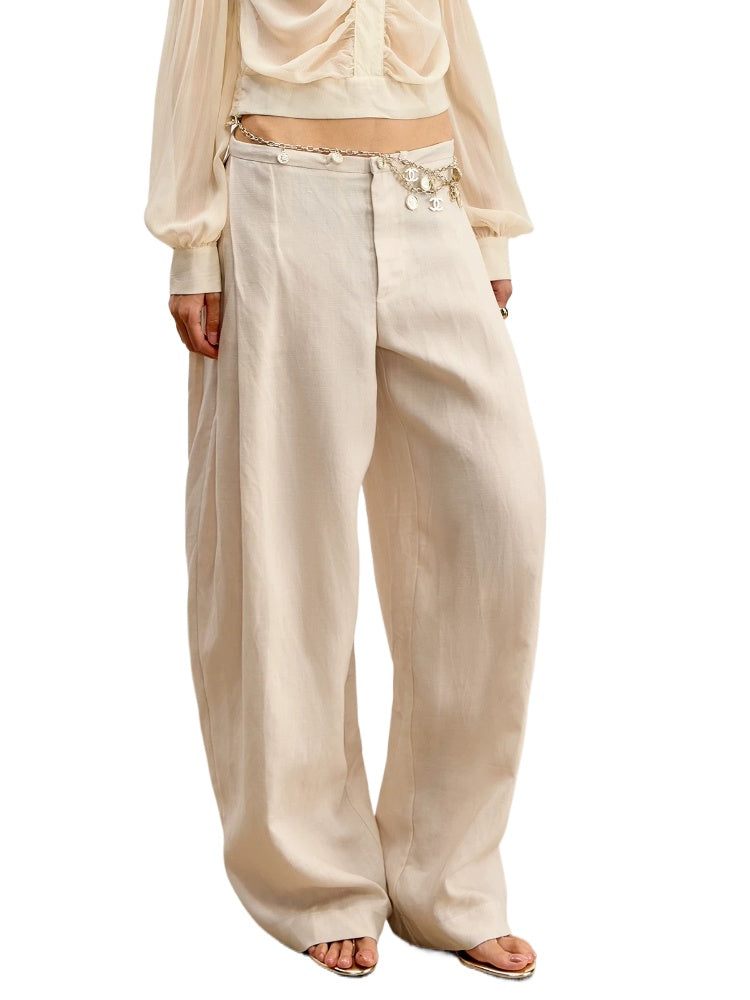Linen Wide Leg Pants