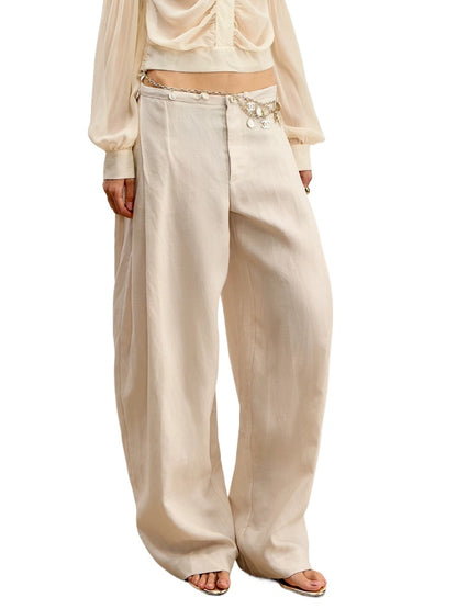 Linen Wide Leg Pants