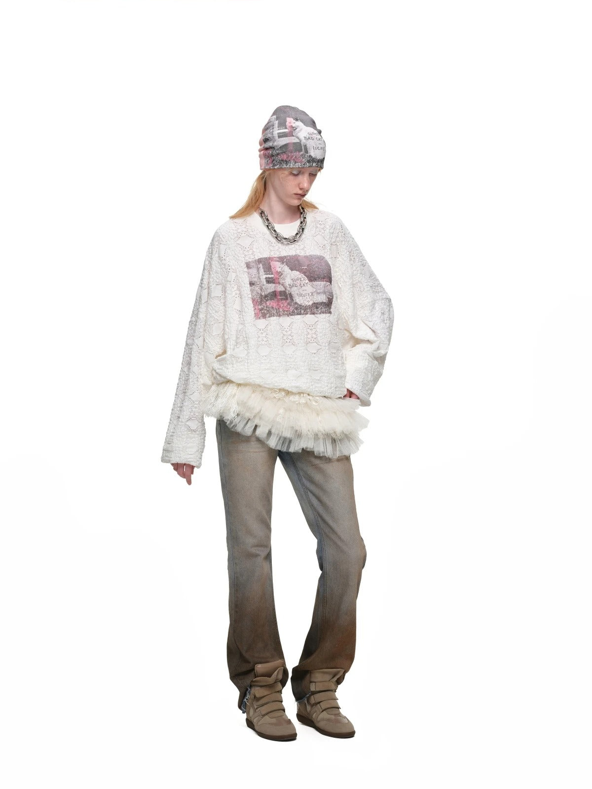 Vintage Gradient Mud Dyed Jeans