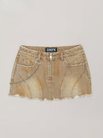 Rage Wild Origin Denim Skirt Wild Cowboy Brown