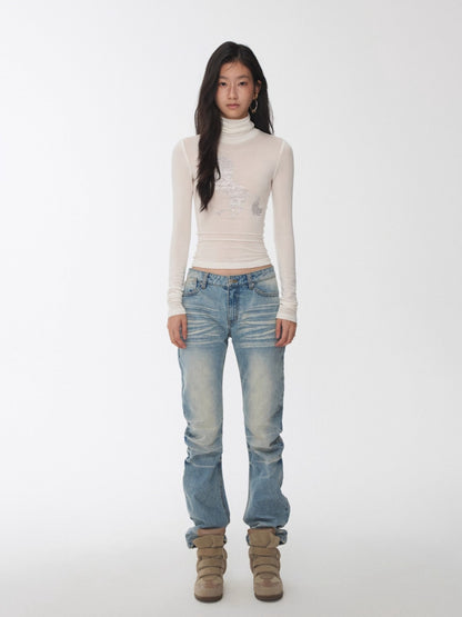 Crystal-Embellished Turtleneck