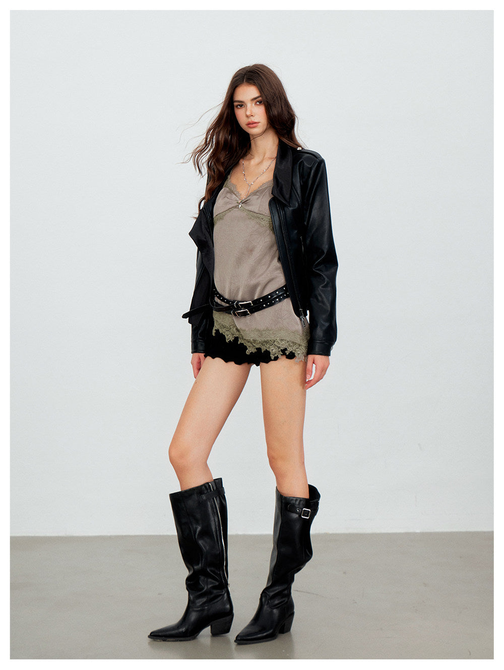 Asymmetric PU Moto Jacket