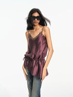 Lyocell Satin Lace Cami Top