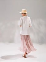 Pearl Texture Tiered Skirt