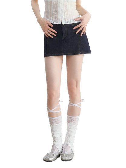 Vintage Denim Mini Skirt