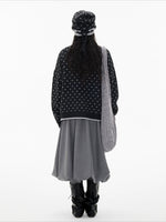 Contrast Sheep Jacquard Knit Cardigan