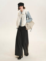 Layered Tie Waist Barrel Trousers
