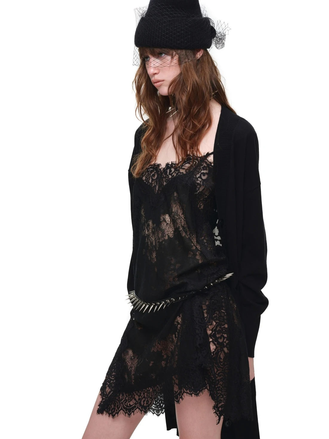 Burnout Sheer Long Cardigan