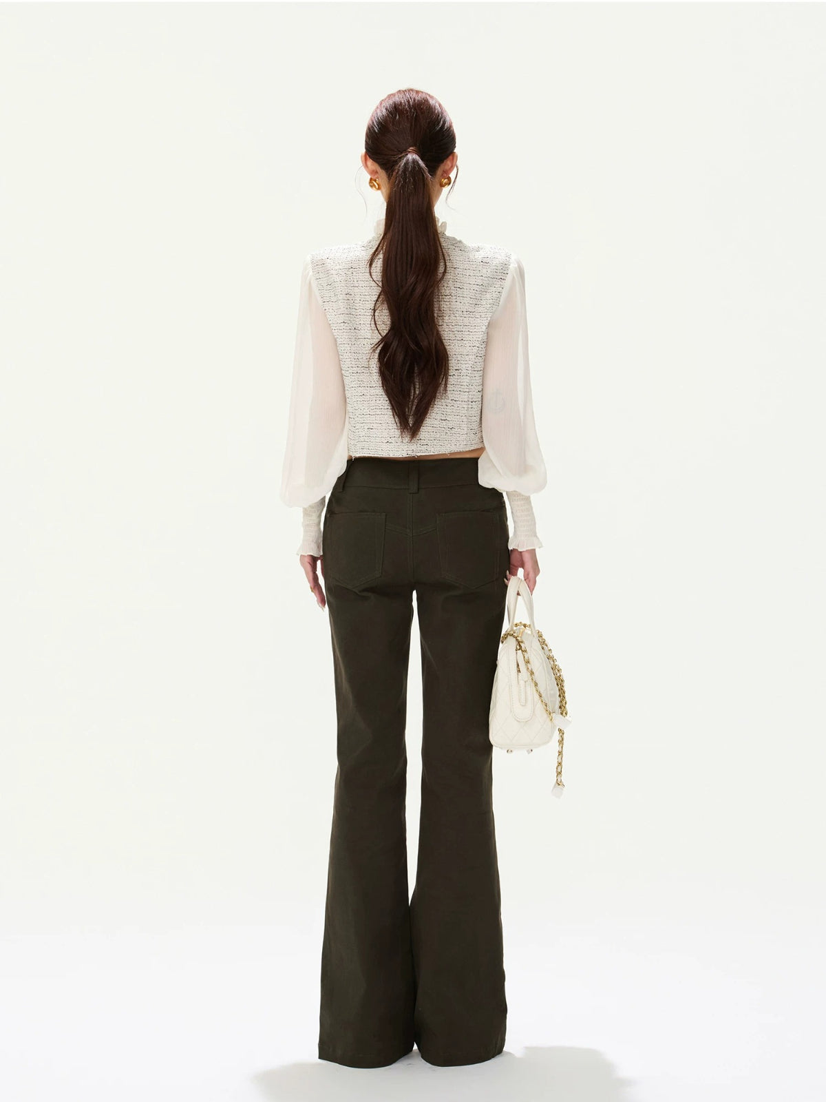 Tweed Puff Sleeve Jacket