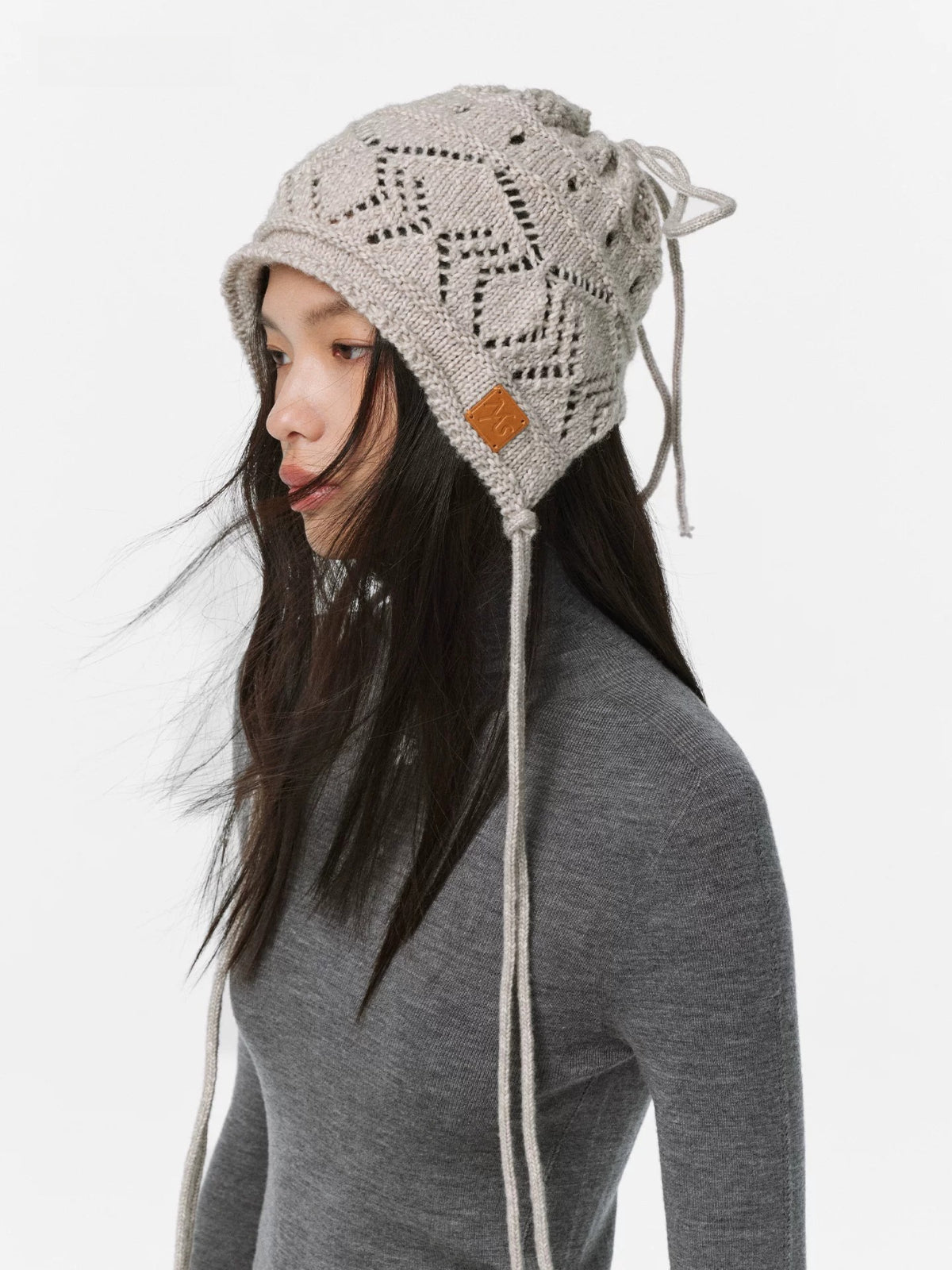 Snow Vine Chunky Knit Beanie