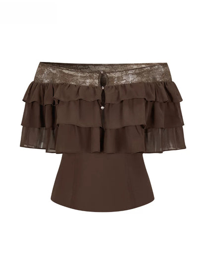 Goddess Ruffle Lace Top