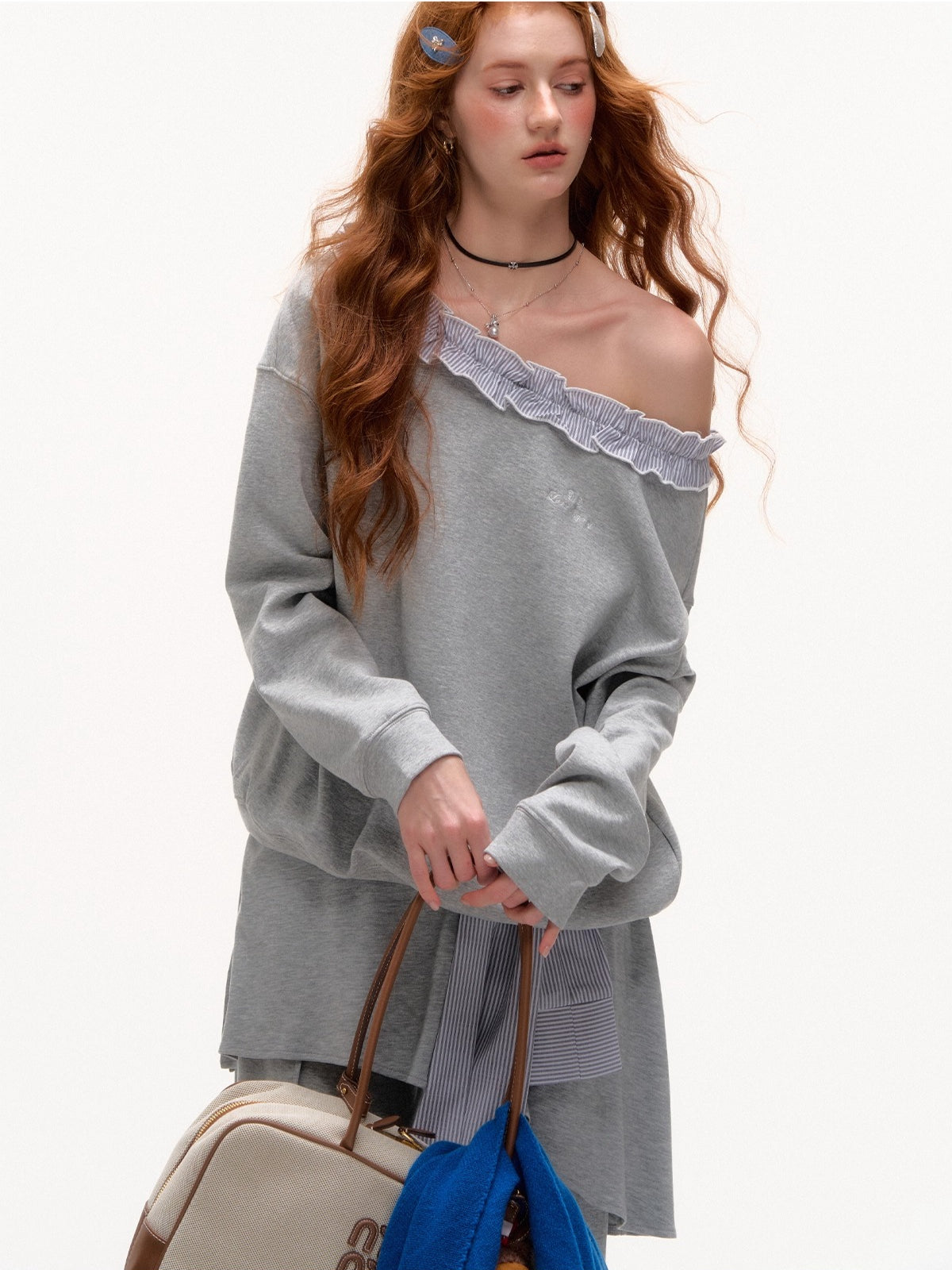 Striped Slouchy Hoodie Set