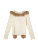 Cable Knit Hooded Sweater