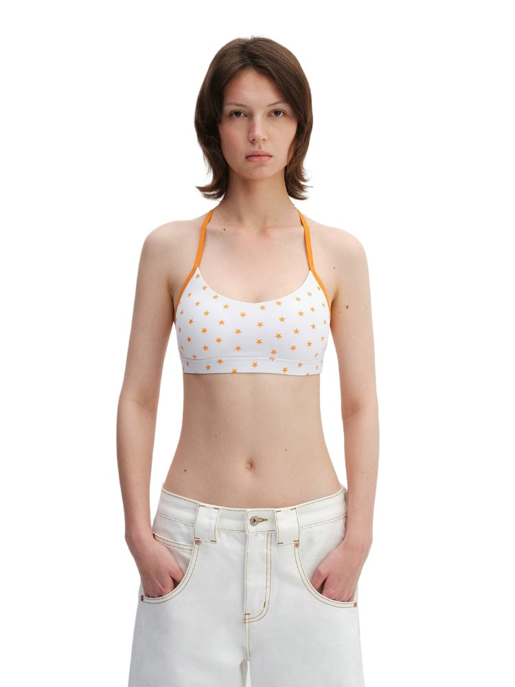 Star Print Sports Bra