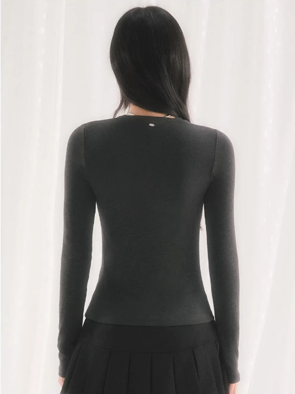 Gray Star Stripe Top